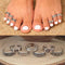 7pcs Vintage Hallow Star and Moon Toe Rings Set