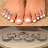 7pcs Vintage Hallow Star and Moon Toe Rings Set