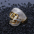 Fully Iced Skull Ring
