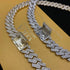 8MM 925 Sterling Silver VVS1 Moissanite Cuban Chain