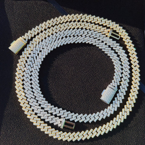 8MM 925 Sterling Silver VVS1 Moissanite Cuban Chain