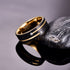 8MM Black Gold Tungsten Carbide Ring