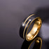 8MM Black Gold Tungsten Carbide Ring