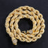 8mm Fully Iced Premium Thick Rope Chain