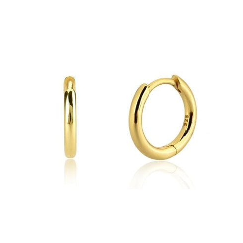 VVS Jewelry 925 Sterling Silver Men Hoop Earrings