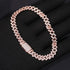 8MM Miami Prong VVS Moissanite Rose Gold Cuban Bracelet
