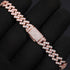8MM Miami Prong VVS Moissanite Rose Gold Cuban Bracelet