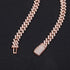 8MM Miami Prong VVS Moissanite Rose Gold Cuban Bracelet