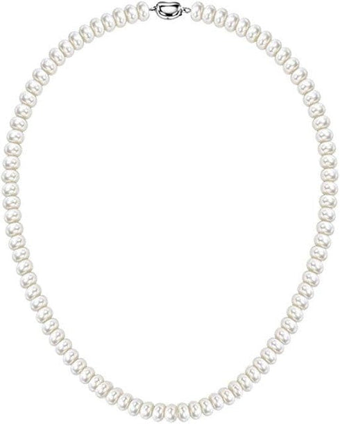 7mm-10mm Large Cultured Pearl Necklace