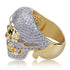 Fully Iced Skull Ring