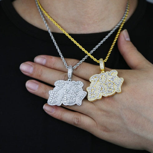 90's Baby Fully Baguette Pendant Chain