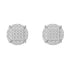 925 Silver Moissanite Iced Stud Earrings