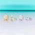 925 Silver Moissanite Iced Stud Earrings