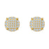 925 Silver Moissanite Iced Stud Earrings
