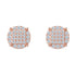 925 Silver Moissanite Iced Stud Earrings