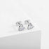 925 Sterling Silver 0.1-1 VVS Carat Heart Moissanite Stud Earrings