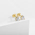 925 Sterling Silver 0.1-1 VVS Carat Heart Moissanite Stud Earrings