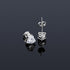 925 Sterling Silver 0.1-1 VVS Carat Heart Moissanite Stud Earrings