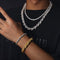 925 Sterling Silver 12mm Rope Chain VVS Moissanite Diamond Clasp