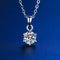 925 Sterling Silver 1ct/2ct/3ct VVS1 Moissanite Diamond Necklace
