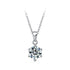 925 Sterling Silver 1ct/2ct/3ct VVS1 Moissanite Diamond Necklace