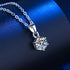 925 Sterling Silver 1ct/2ct/3ct VVS1 Moissanite Diamond Necklace