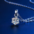 925 Sterling Silver 1ct/2ct/3ct VVS1 Moissanite Diamond Necklace
