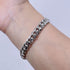 925 Sterling Silver 8MM VVS Moissanite Miami Cuban Bracelet