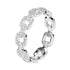 925 Sterling Silver Chain Band Ring