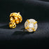 925 Sterling Silver Moissanite Asscher Cut Solitaire Stud Earrings