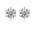 925 Sterling Silver VVS 1 Carat Moissanite Stud Earrings