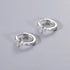 925 Sterling Silver VVS Moissanite Cross Hoop Earrings