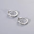 925 Sterling Silver VVS Moissanite Cross Hoop Earrings