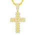 925 Sterling Silver VVS Moissanite Cuban Cross Pendant