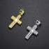 925 Sterling Silver VVS Moissanite Cuban Cross Pendant