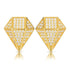 925 Sterling Silver VVS Moissanite Diamond Shape Lux Stud Earrings