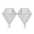 925 Sterling Silver VVS Moissanite Diamond Shape Lux Stud Earrings