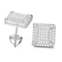 925 Sterling Silver VVS1 Halo Moissanite Earrings
