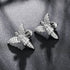925 Sterling Silver VVS1 Moissanite Angel Stud Earrings