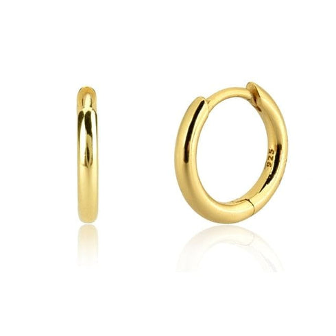 VVS Jewelry 925 Sterling Silver Men Hoop Earrings