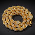 9mm Iced Out Thick Rope Chain and Bracelet Bundle