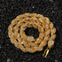 9mm Iced Out Thick Rope Chain and Bracelet Bundle