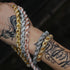 9mm Iced Out Thick Rope Chain and Bracelet Bundle