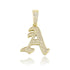 VVS Jewelry Old English Initial Pendant Necklace