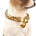 Adjustable Gold Cuban Link Dog Collar