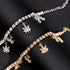 Adjustable Maple Leaf Tennis Anklet