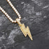 VVS Jewelry Iced Bolt Pendant Chain