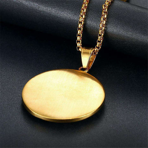 Allah Iced Gold Medal Pendant + Chain