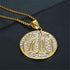 Allah Iced Gold Medal Pendant + Chain