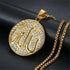 Allah Iced Gold Medal Pendant + Chain